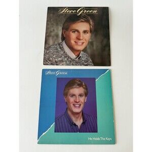 Steve Green Self Titled / He Holds The Keys LP + Inserts Sparrow Records Read